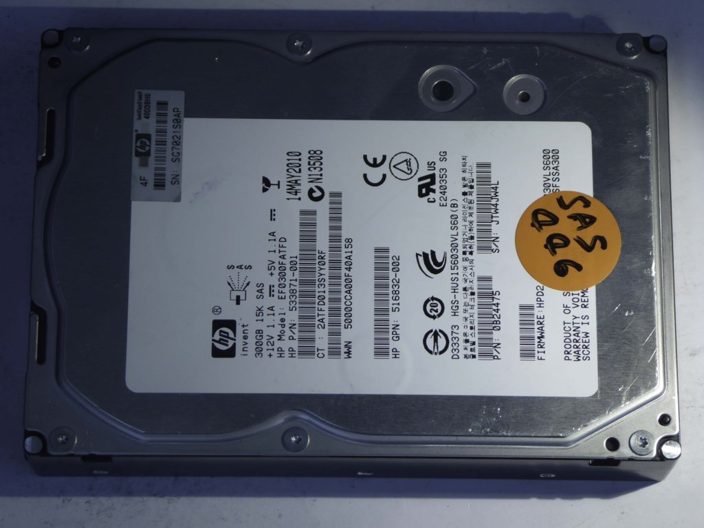 HP EF0300FATFD  0B24475 Drives