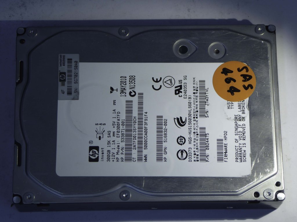 HP EF0300FATFD  0B24475 Drives