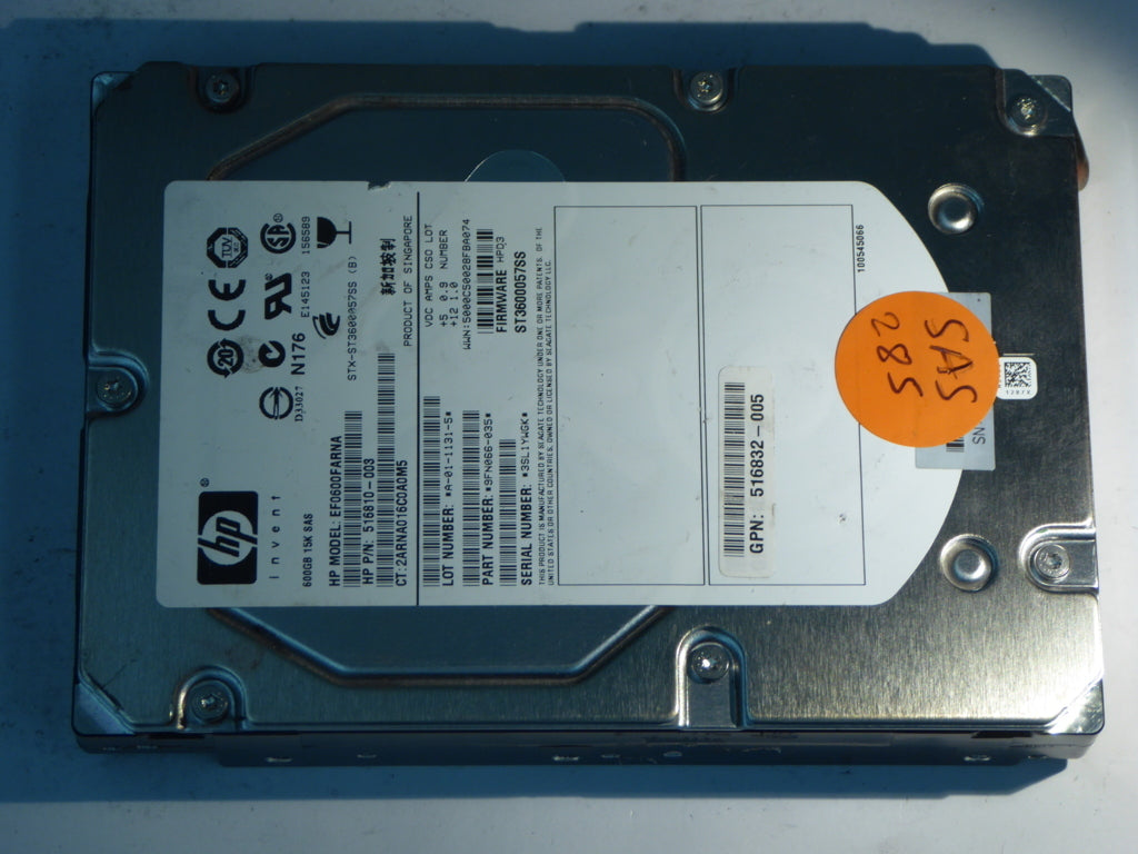 HP EF0600FARNA  9FN066-035 Drives