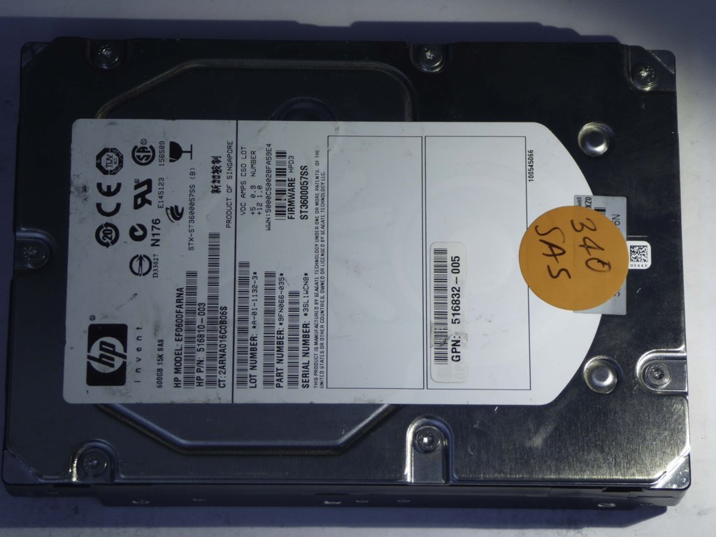 HP EF0600FARNA  9FN066-035 Drives