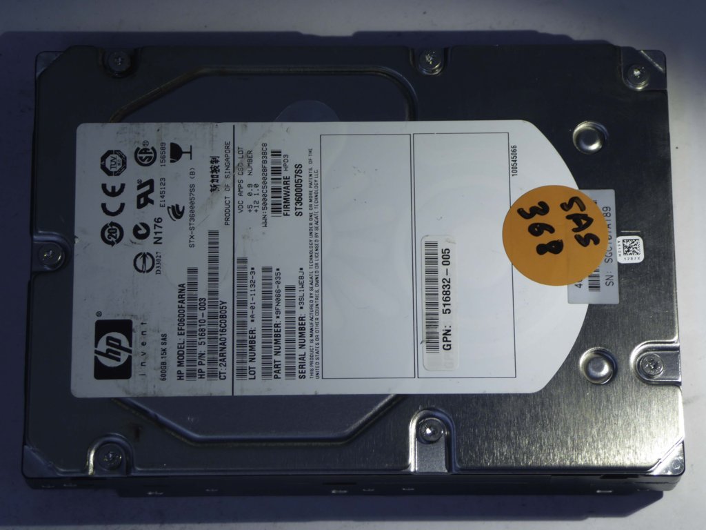 HP EF0600FARNA  9FN066-035 Drives