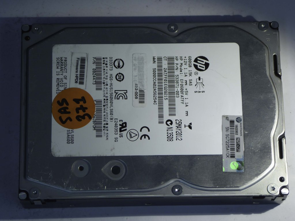 HP EF0600FATFF  0B24473 Drives