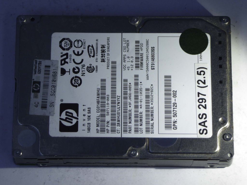 HP EG0146FAWHU  9FJ066-085 Drives