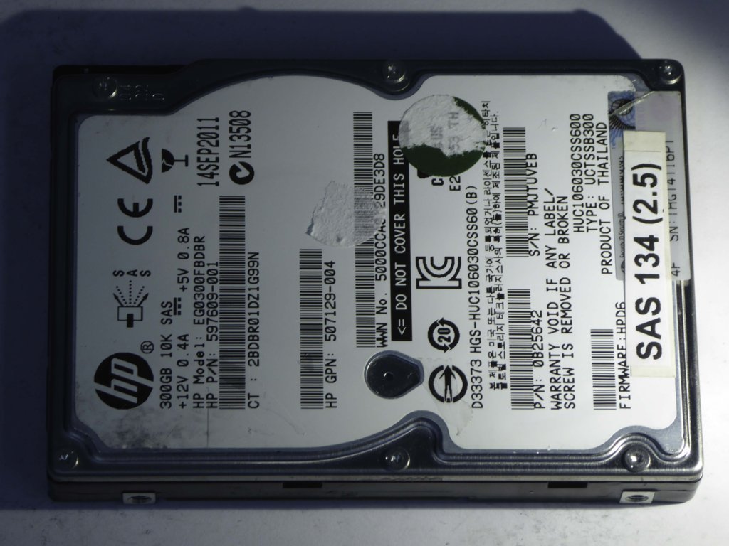 HP EG0300FBDBR  597609-001 Drives