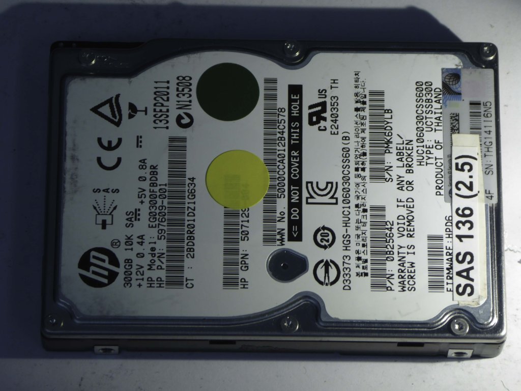 HP EG0300FBDBR  597609-001 Drives