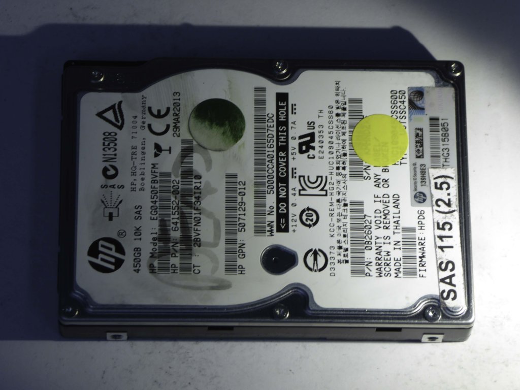 HP EG0450FBVFM  0B26027 Drives