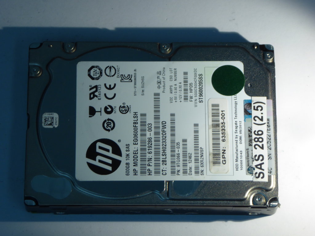 HP EG0600FBLSH  9TG066-035 Drives