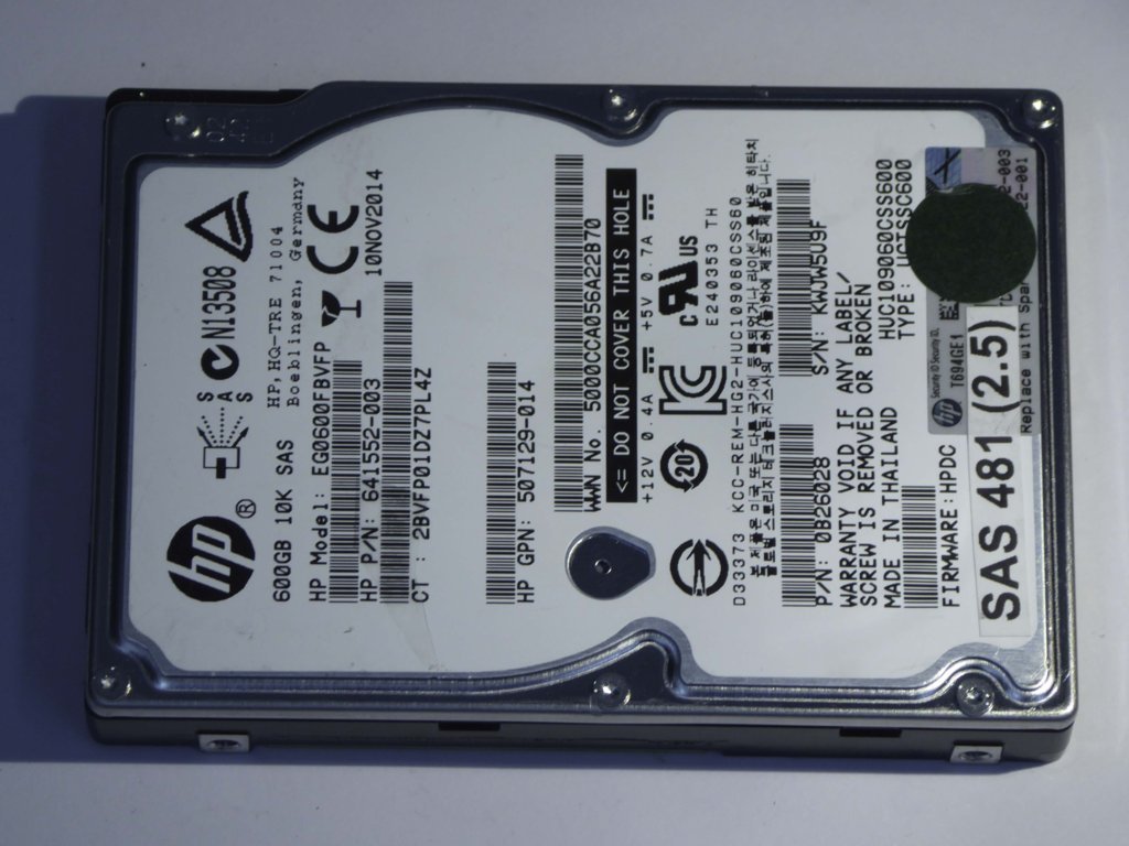 HP EG0600FBVFP  0B26028 Drives