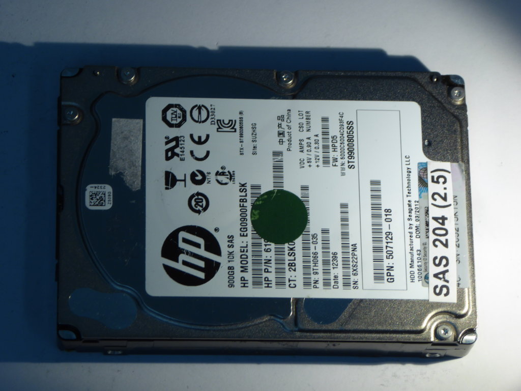 HP EG0900FBLSK  9TH066-035 Drives