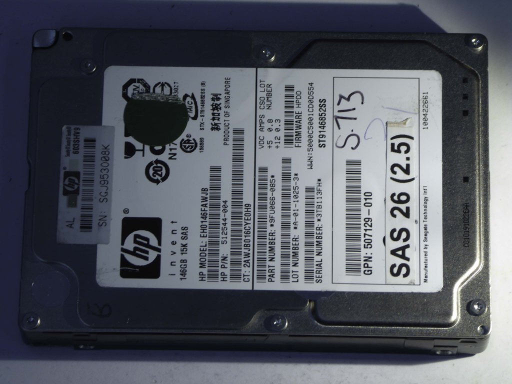 HP EGH0146FAWJB  9FU066-085 Drives