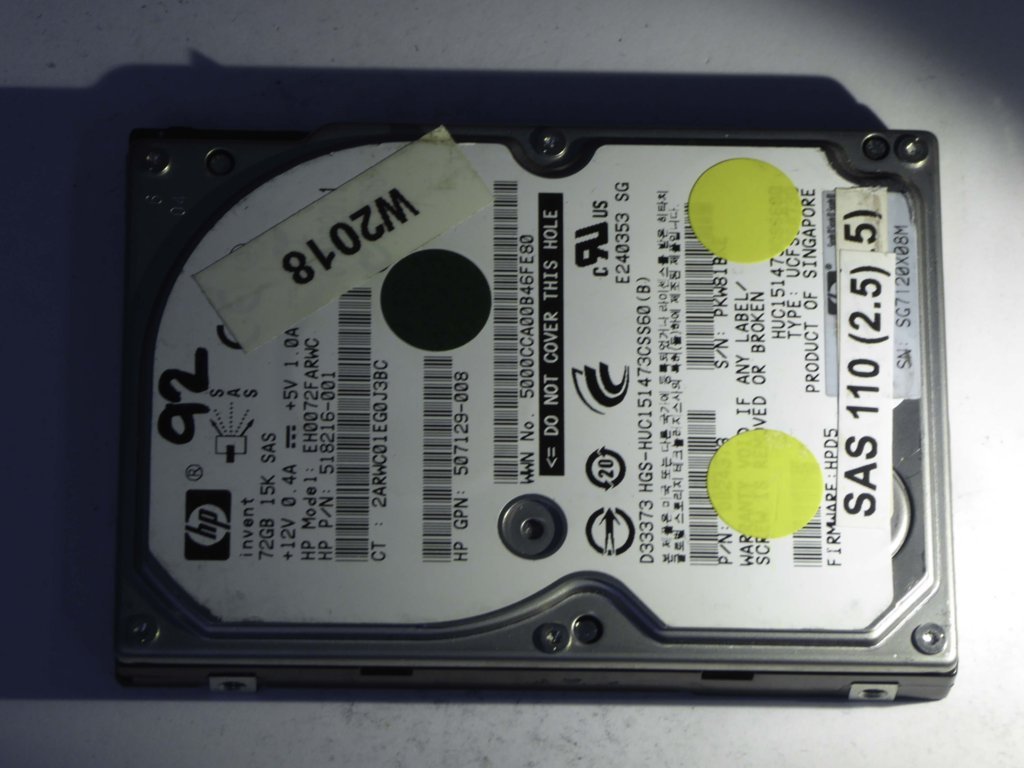 HP EH0072FARWC  0B24373 Drives
