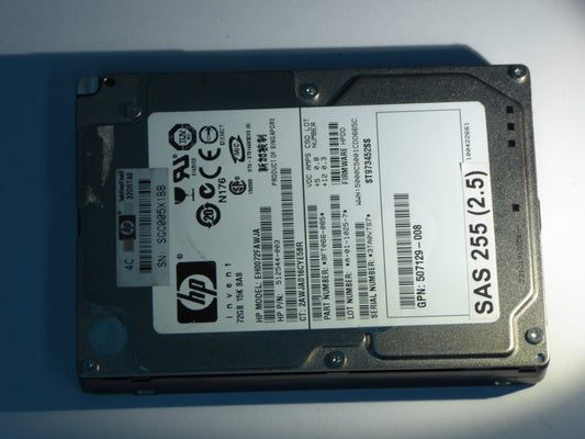 HP EH0072FAWJA  512544-003 Drives