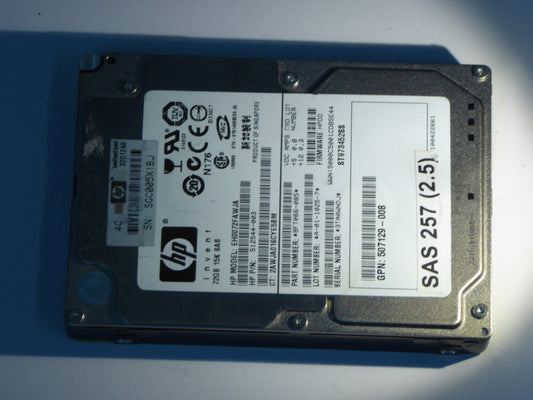 HP EH0072FAWJA  512544-003 Drives