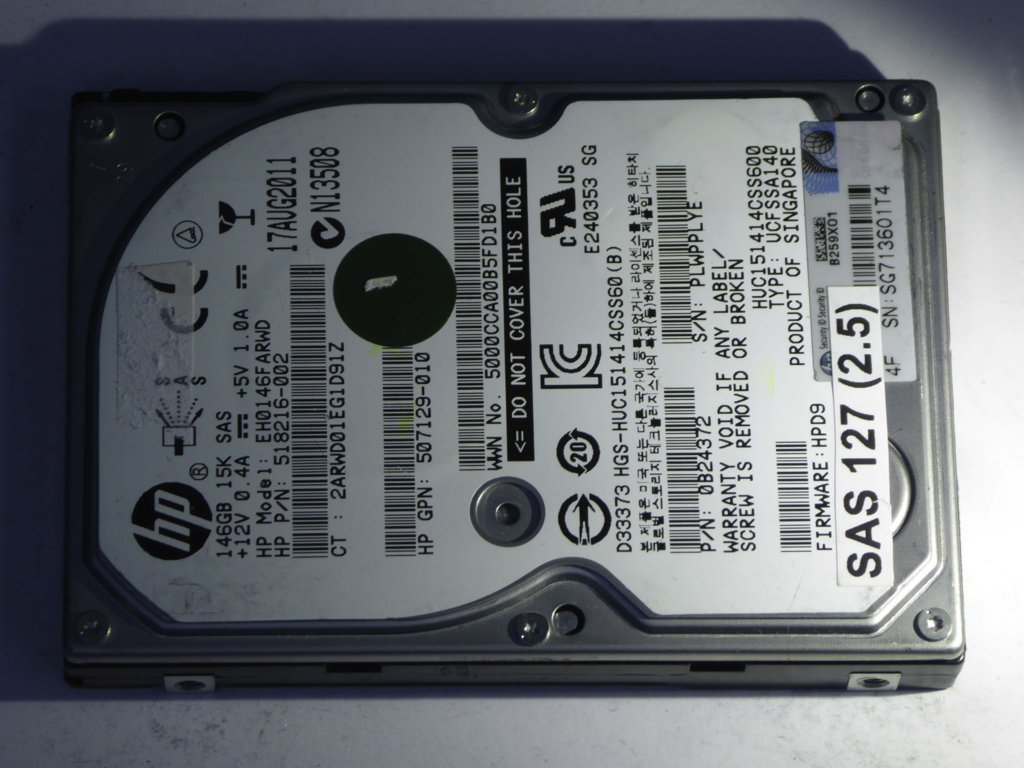 HP EH0146FARWD  0B24372 Drives