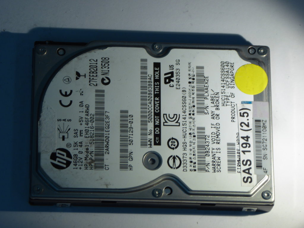 HP EH0146FARWD  518216-002 Drives