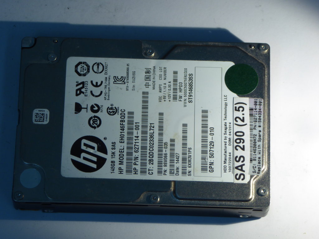 HP EH0146FBQDC  9SV066-035 Drives