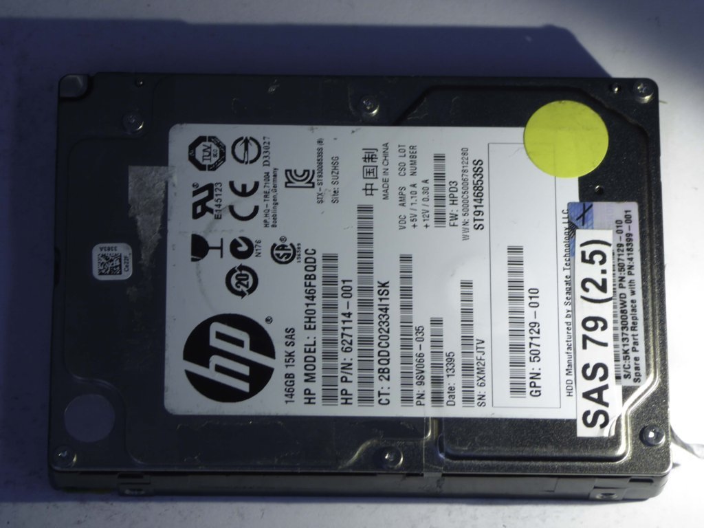 HP EH0146FBQDC  9SV066-035 Drives