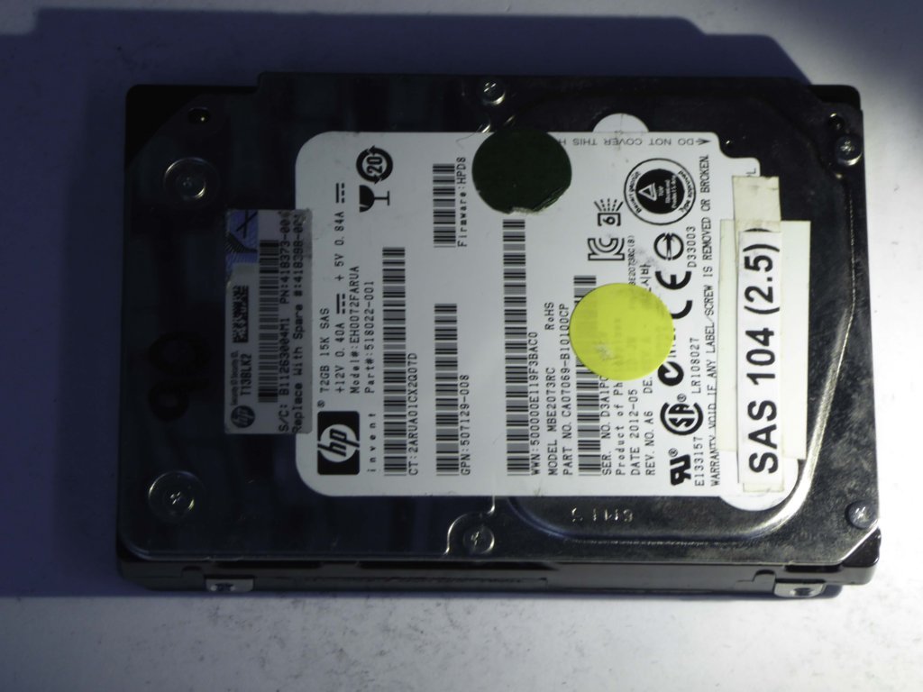 HP MBE2073RC  CA07069-B10100CP Drives