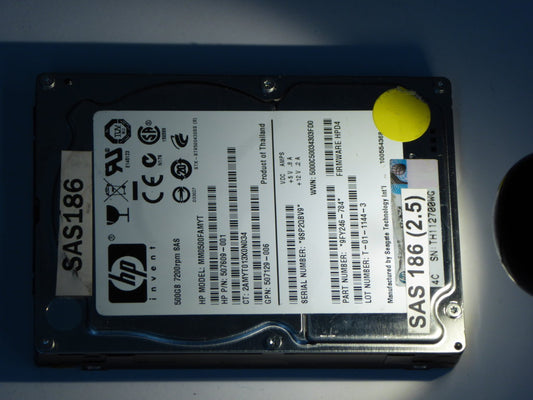 HP MM0500FAMYT  507609-001 Drives