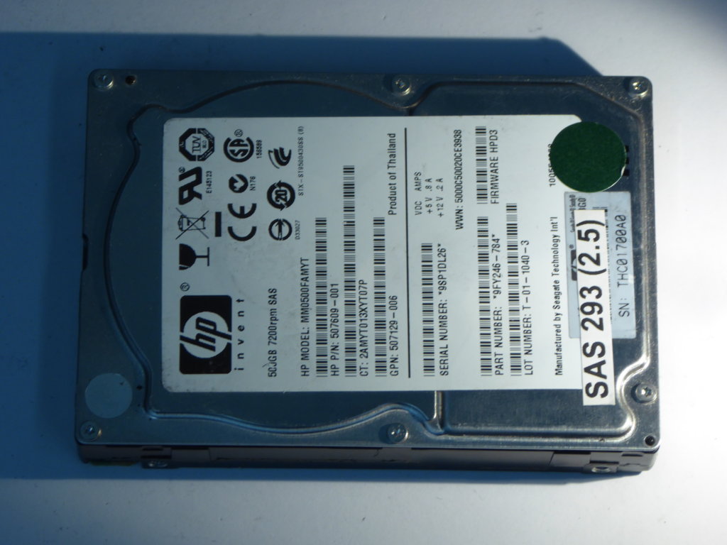 HP MM0500FAMYT  9FY246-784 Drives