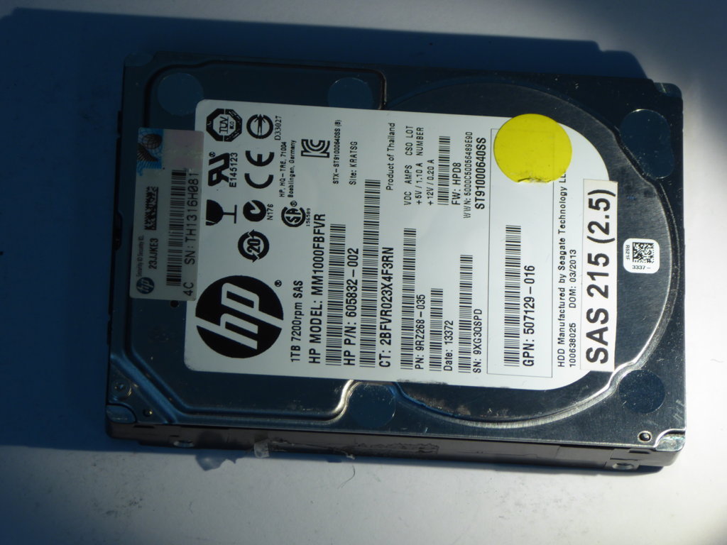 HP MM1000FBFVR  9RZ2068-35 Drives