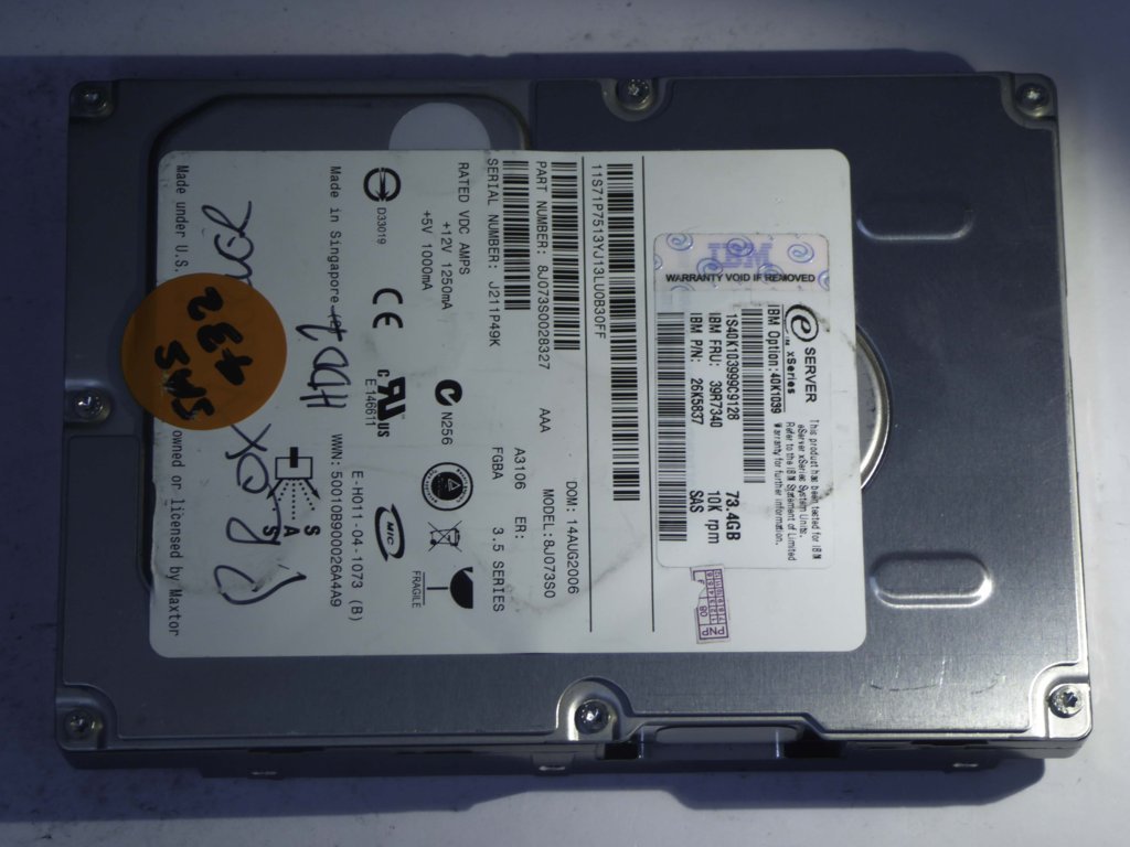 IBM 8J073S0  8J073S0028327 Drives