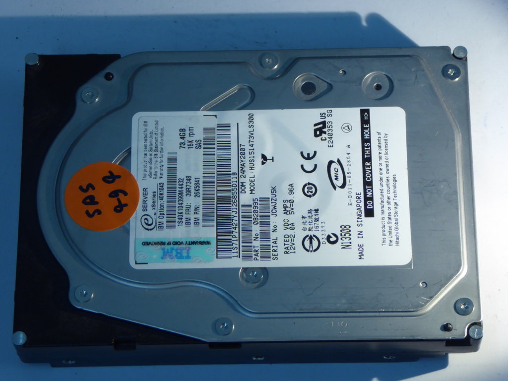 IBM HUS151473VLS300  0B20995 Drives