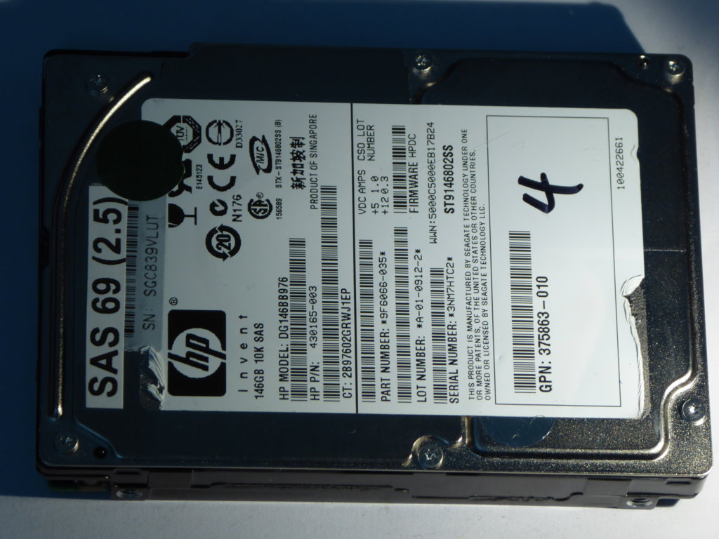 HP DG146BB976  9F6066-035 Drives