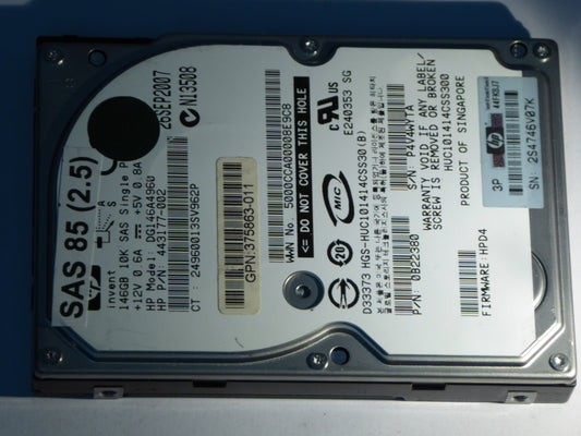 HP DG146A4960  0B22380 Drives