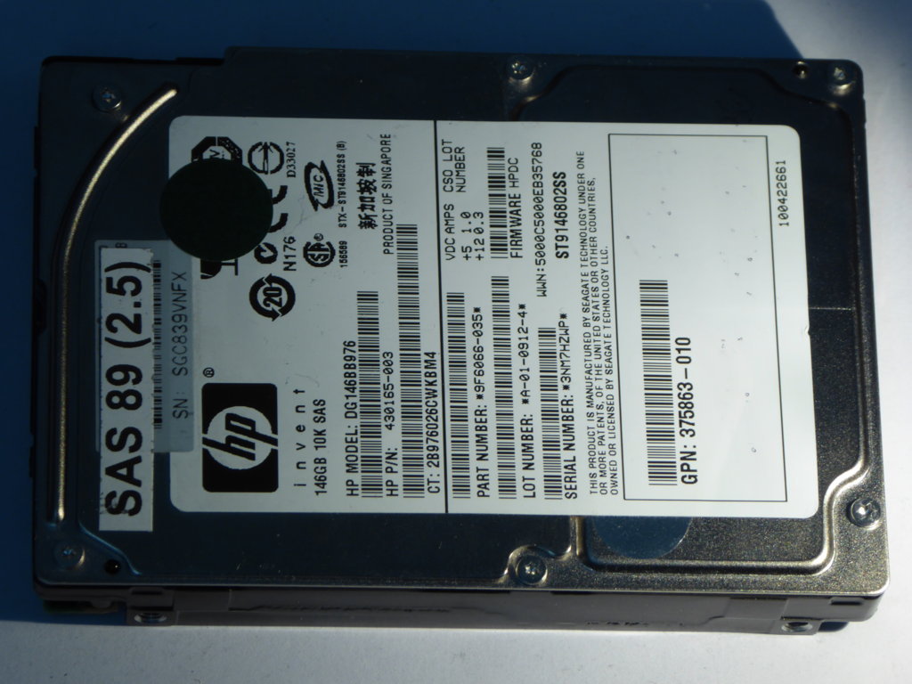 HP DG146BB976  9F6066-035 Drives