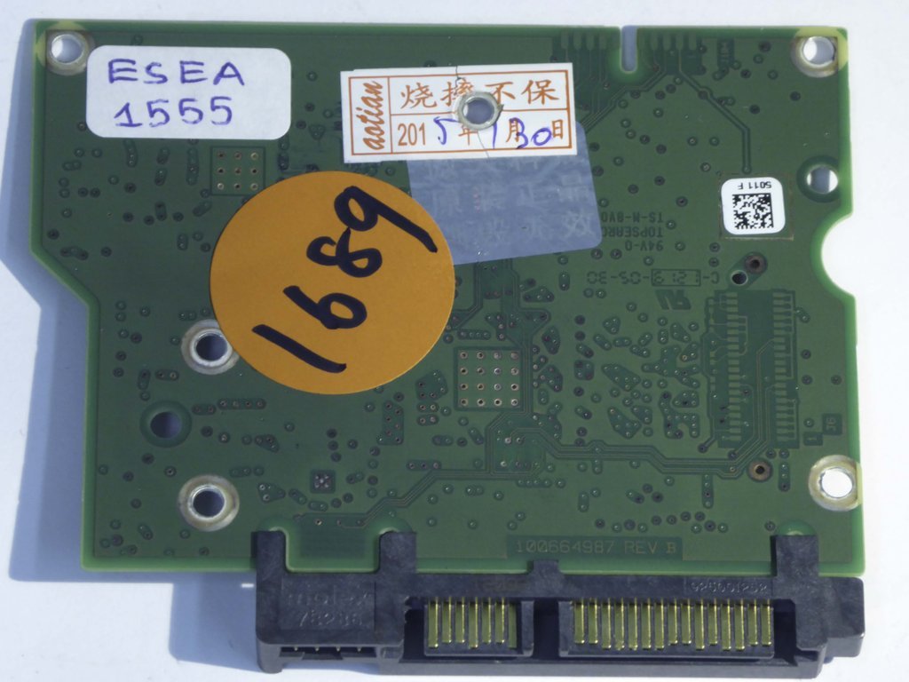 Seagate ST3000DM001 100664987 REV B 9YN166-500 PCB for Sale