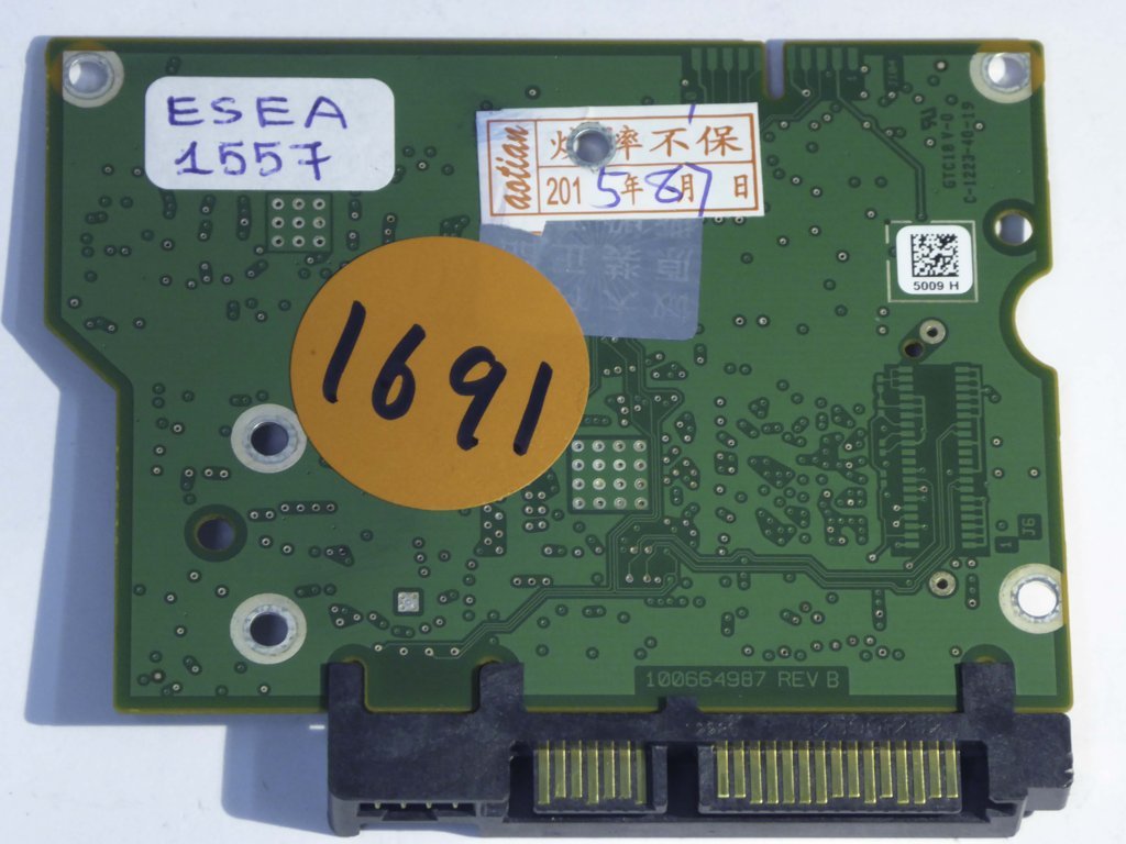 Seagate ST3000DM001 100664987 REV B 9YN166-500 PCB for Sale