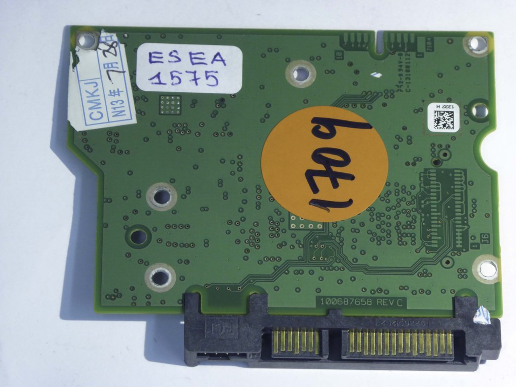 Seagate ST3000DM001 100687658 REV C 1CH166-505 PCB for Sale