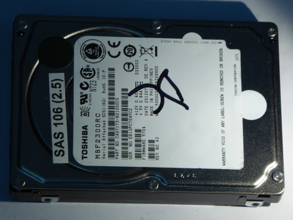 TOSHIBA MBF2300RC  CA07173-B21000CS Drives