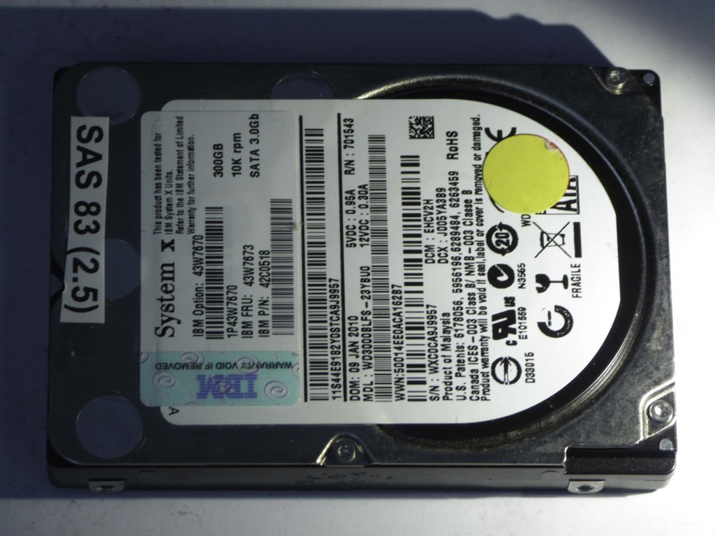 WESTERN DIGITAL WD3000BLFS-23YBU0   Drives