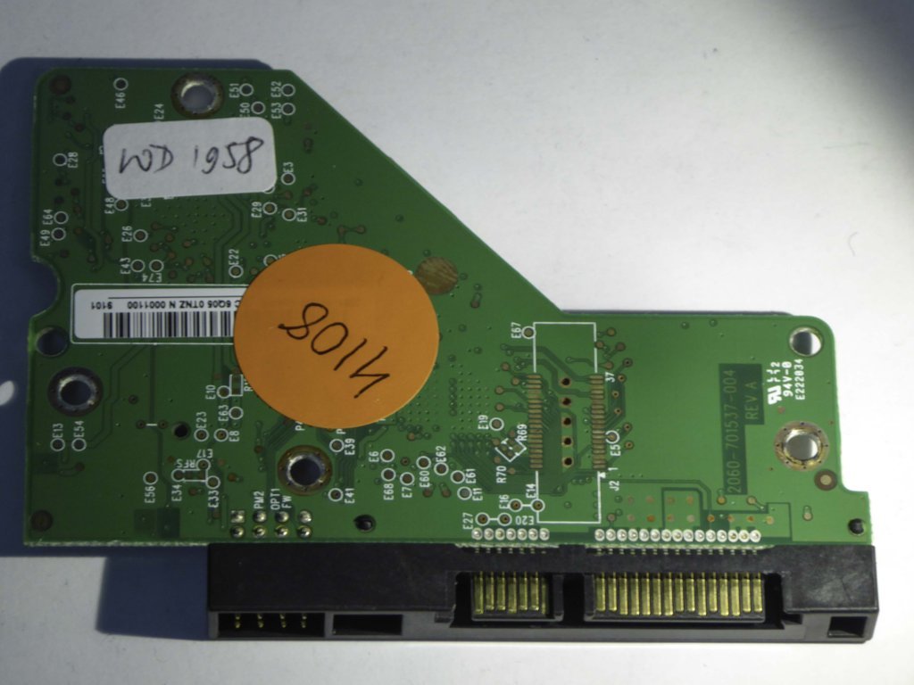 Western Digital WD10EACS-00D6B0 2060-701537-004 REV A  PCB for Sale