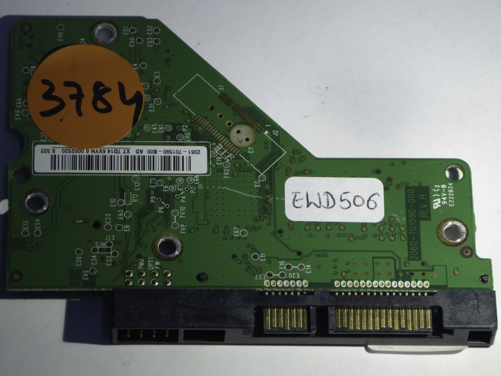 Western Digital WD10EACS-00D6B1 2060-701590-000 REV A  PCB for Sale