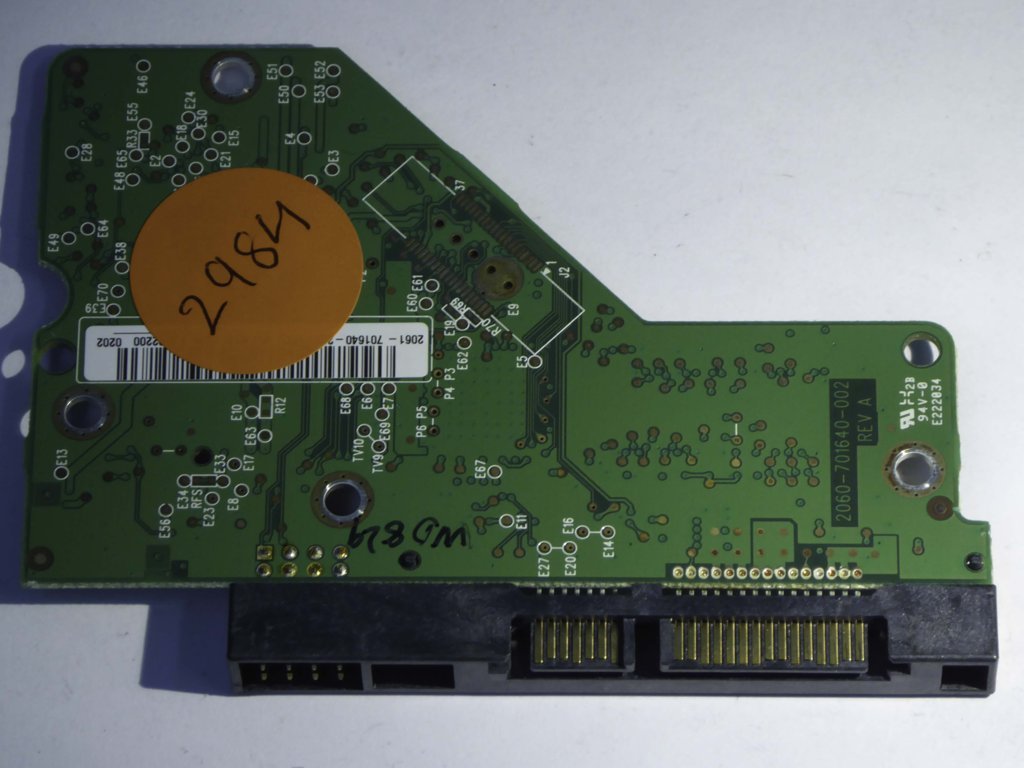 Western Digital WD10EADS-00M2B0 2060-701640-002 REV A  PCB for Sale