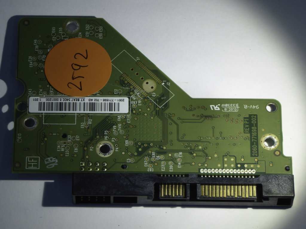 Western Digital WD10EADS-114BB1 2060-771698-002 REV P1  PCB for Sale