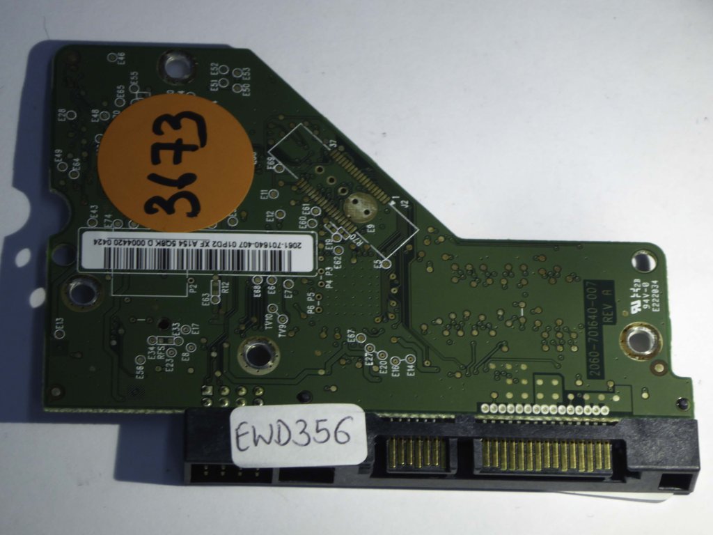 Western Digital WD10EADS-11M2B2 2060-701640-007 REV A  PCB for Sale