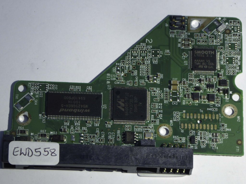 Western Digital WD10EADS-11M2B2 2060-701640-007 REV A  PCB for Sale