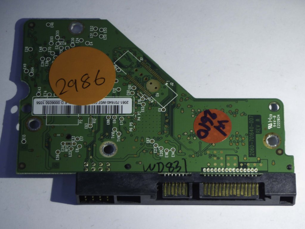 Western Digital WD10EADS-11M2B3 2060-701640-007 REV A  PCB for Sale