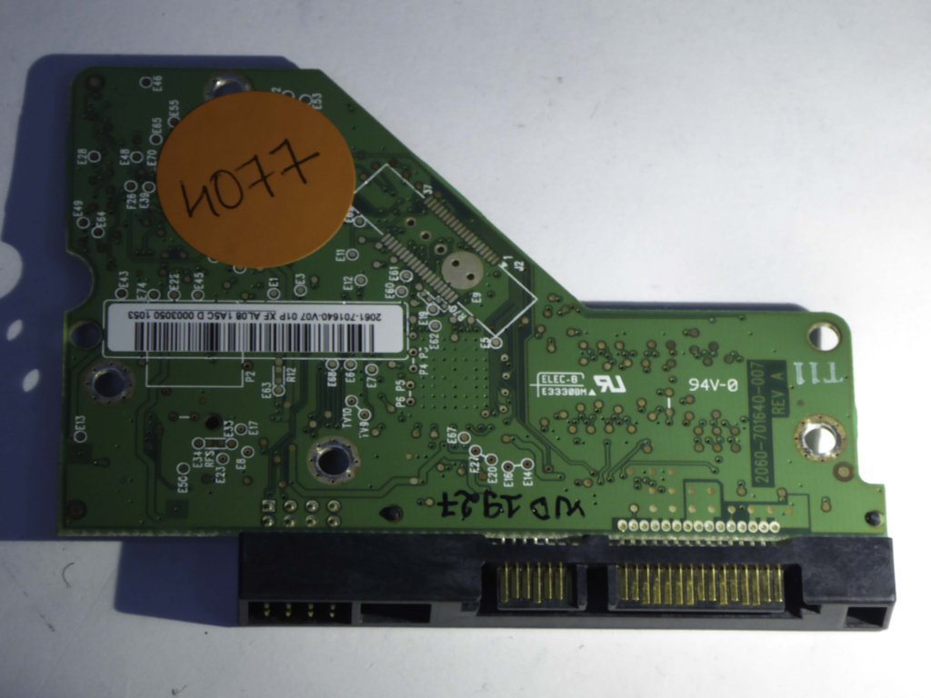 Western Digital WD10EADS-11M2B3 2060-701640-007 REV A  PCB for Sale