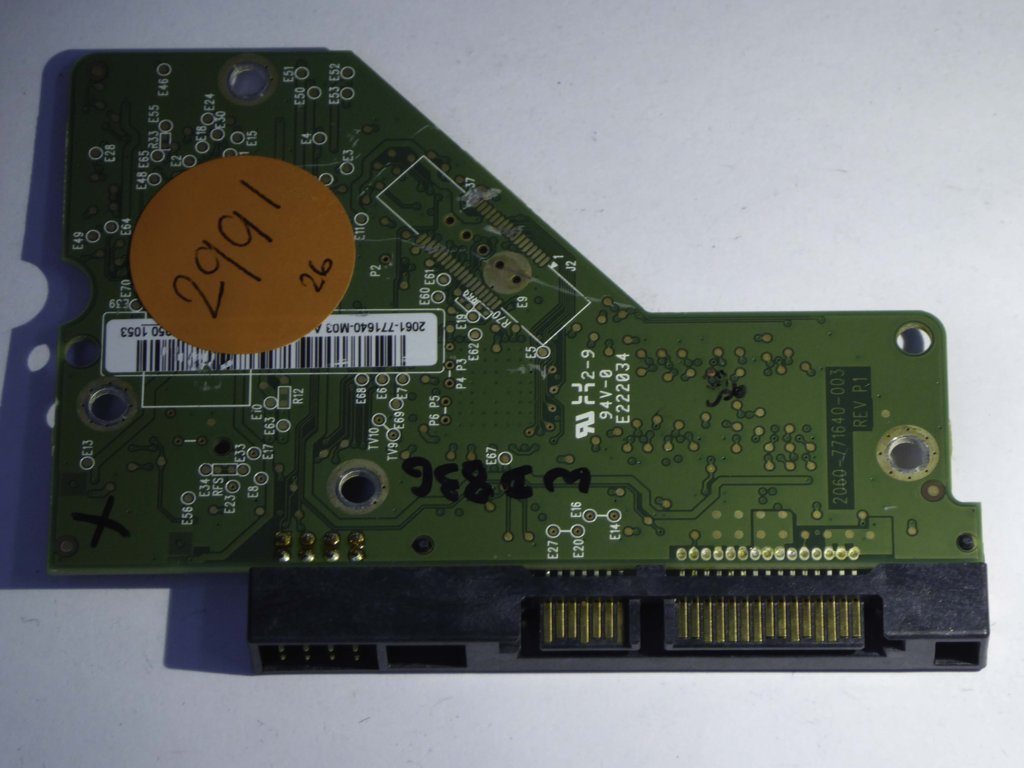 Western Digital WD10EADS-22M2B0 2060-771640-003 REV P1  PCB for Sale