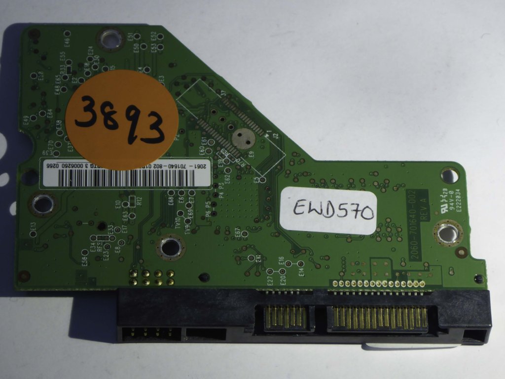 Western Digital WD10EARS-00Y5B1 2060-701640-002 REV A  PCB for Sale