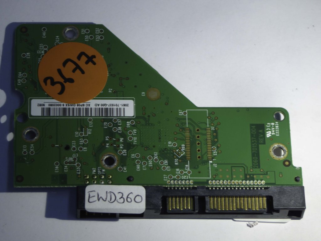 Western Digital WD10EAVS-00D7B0 2060-701537-004 REV A  PCB for Sale