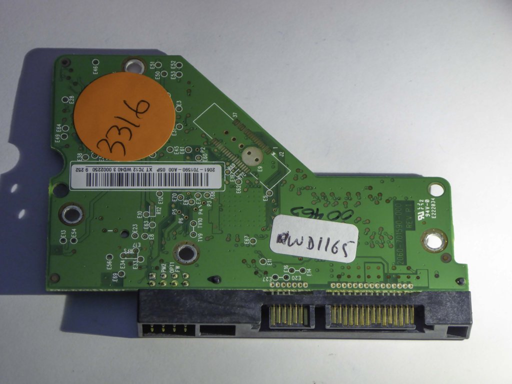 Western Digital WD10EAVS-00D7B1 2060-701590-000 REV P1  PCB for Sale