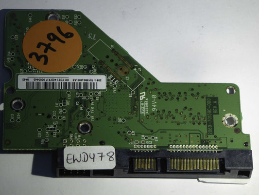 Western Digital WD10EAVS-32D7B1 2060-701590-000 REV A  PCB for Sale