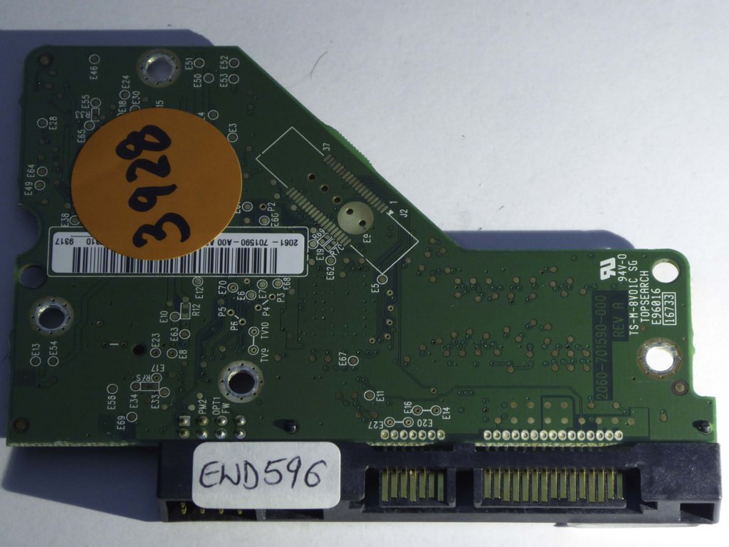 Western Digital WD10EAVS-32D7B1 2060-701590-000 REV A  PCB for Sale