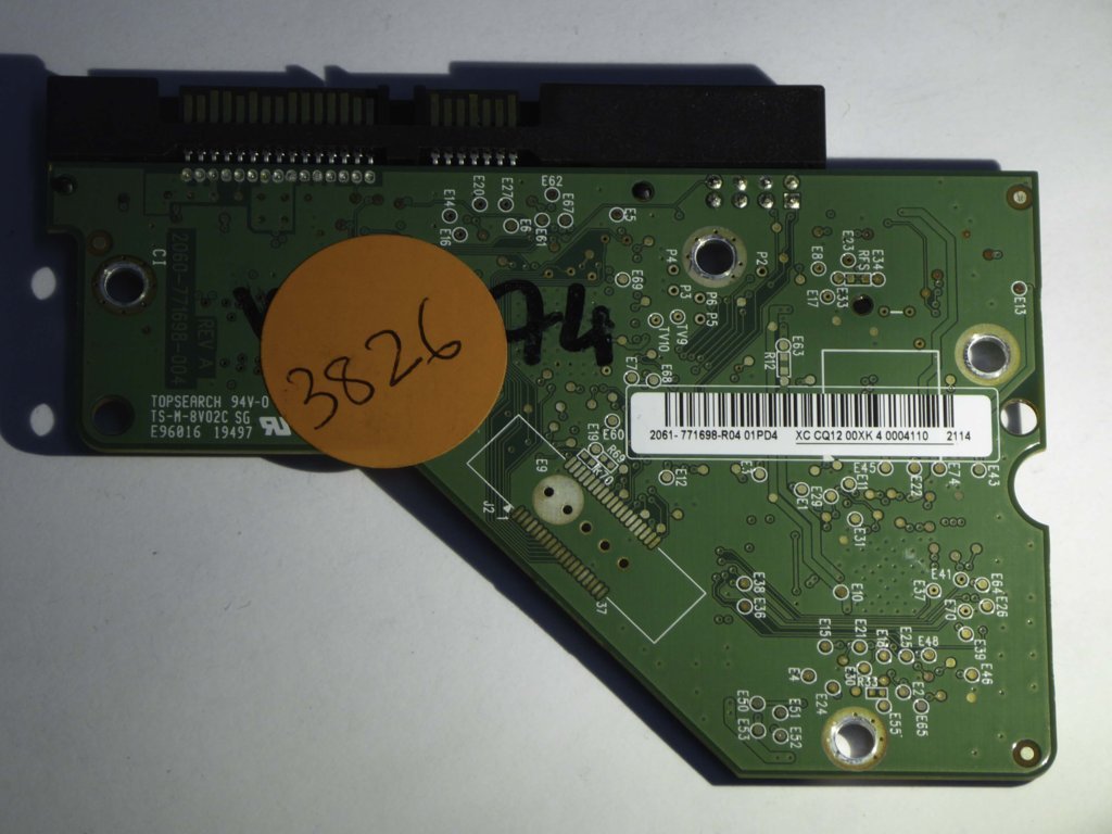 Western Digital WD10EUCX - 73YZ1Y0 2060-771698-004 REV A  PCB for Sale
